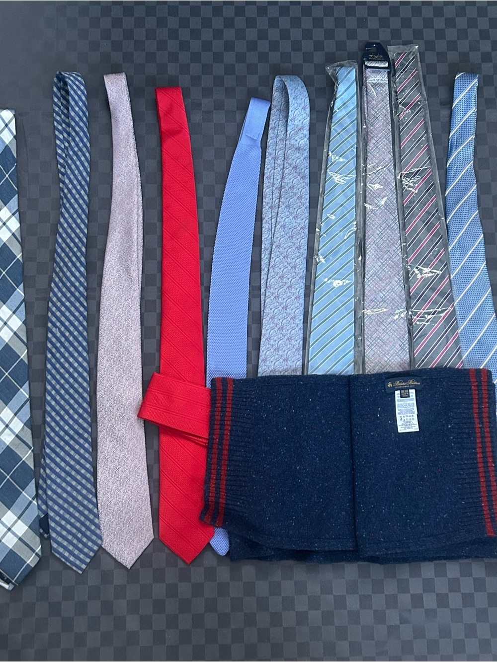 Brooks Brothers scarf And 10 ties
